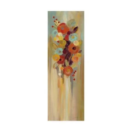 Silvia Vassileva 'Tall Autumn Flowers Ii' Canvas Art,10x32